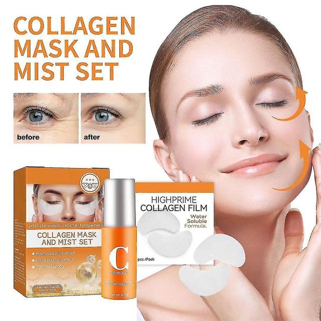 Highprime Collagen Film Mist Kit, tecnología de película de colágeno soluble, suaviza las líneas finas 2 set on Productcaster.