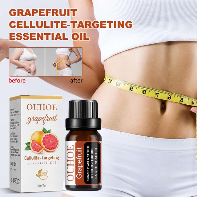 Ouhoe Grapefruit Zoštíhľujúci éterický olej proti celulitíde spevňujúce stehná a ruky Zbohom tuk na chudnutie esenciálny olej Vitamíny a doplnky1ks... on Productcaster.