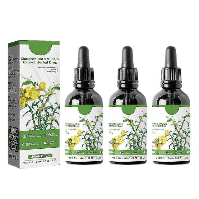 Clearbreath Dendrobium Mullein Extract Krachtige Longondersteuning Reinigen Respiratoire, Kruiden Lung Health Essence, Dendrobium Toorts Extract Kr... on Productcaster.