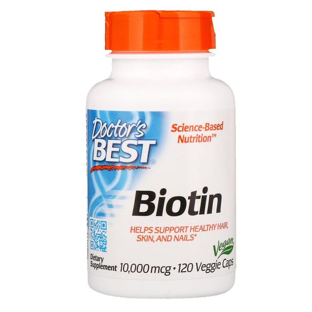 Doctor's Best, Biotin, 10,000 mcg, 120 Veggie Caps on Productcaster.