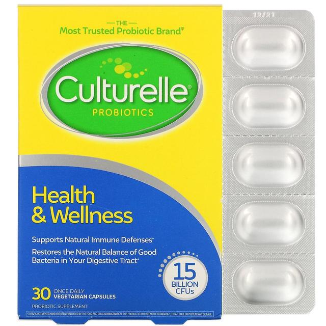 Culturelle, Probiotics, Health & Welness, 15 Billion CFUs, 30 Once Daily Vegetar on Productcaster.