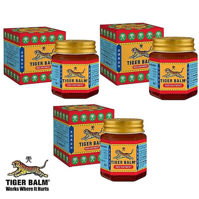 3pcs Tiger Balm Red Ointment - 19.5g - Relief Of Muscle Aches & Pains Twin Pack on Productcaster.