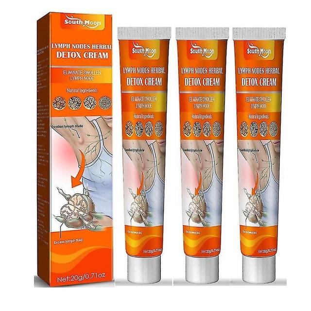 3pcs Déboucher Le Cou Aisselle Poitrine Lymphe Soins De Santé Crème on Productcaster.