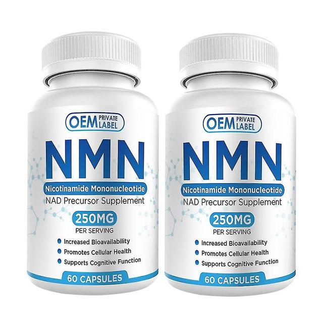 1-3pcs Nmn Capsules Anti Aging Detox Nicotinamide Mononucleotide 99% Zuiverheid Supplement 2PCS on Productcaster.