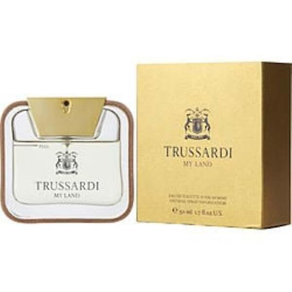 TRUSSARDI MY LAND by Trussardi EDT SPRAY 1.7 OZ For Men Violet on Productcaster.