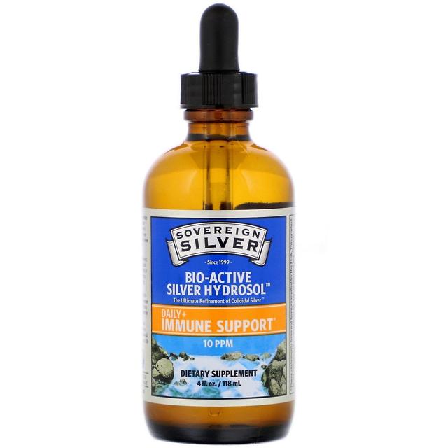 Sovereign Silver Prata Soberana, Hidrossol de Prata Bio-Ativo, Dropper-Top, 10 ppm, 4 fl oz (118 on Productcaster.