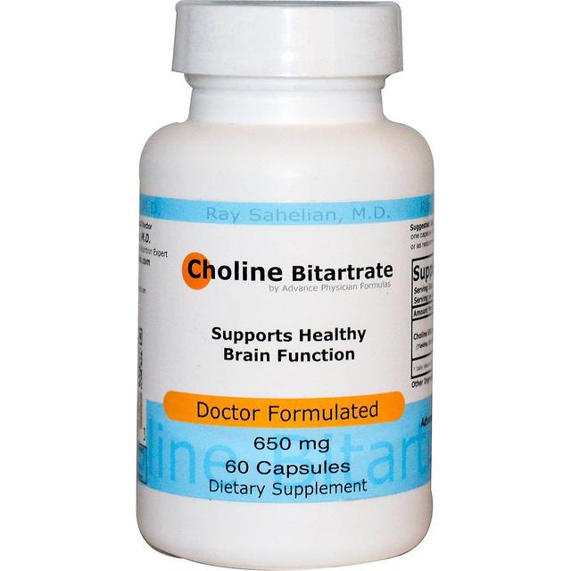 Advance Physician Formulas, Choline Bitartrate, 650 mg, 60 Capsules on Productcaster.