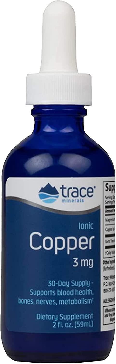 Trace Minerals Ionic Copper Liquid 3mg 2 fl oz (59ml) 2oz on Productcaster.