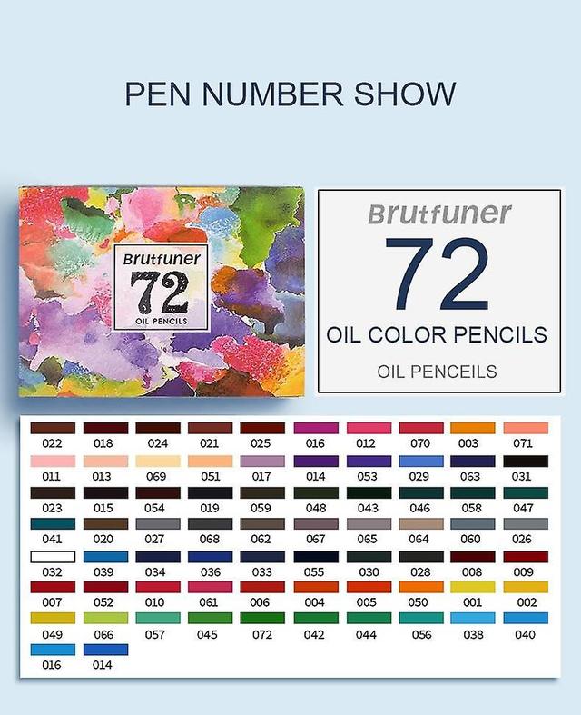 DeliaWinterfel Brutfuner Sketching Painting Oil Penci 72 oil colors on Productcaster.