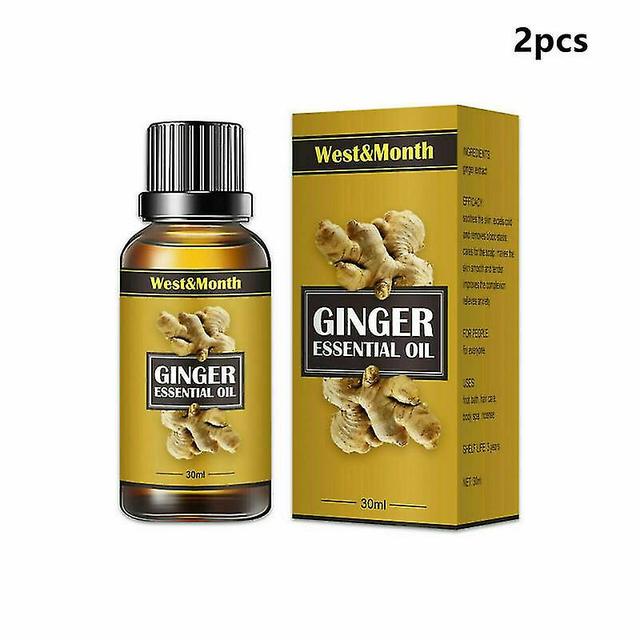 Lymph Detoxification Ginger Oil Belly Drainage Ginger Lymphatic Drainage Massage 30mlX2Pcs on Productcaster.