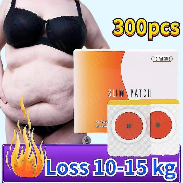 300pcs Extra Strong Slimming Slim Patch Fat Burning Slimming Products Body Belly Waist Losing Weight Cellulite Fat Burner Sticke 60pcs on Productcaster.