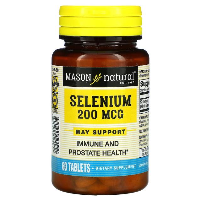 Mason Natural Mason Naturale, Selenio, 200 mcg, 60 Compresse on Productcaster.