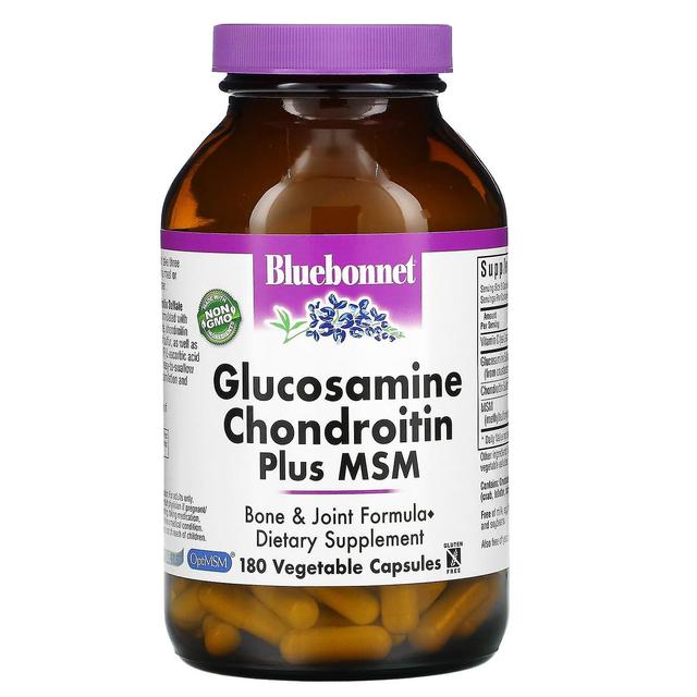 Bluebonnet Nutrition, Glucosamine Chondroitin Plus MSM, 180 Vegetable Capsules on Productcaster.