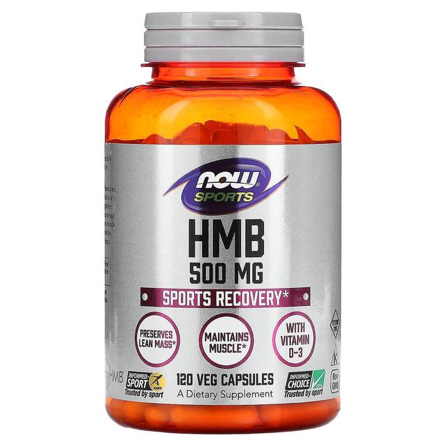 NOW Foods NU Livsmedel, Sport, HMB, 500 mg, 120 Veg kapslar on Productcaster.