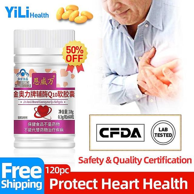 Coscelia Coenzyme Q10 Coq10 Softgels Cardiovascular Capsules Supplements Heart Health Improve Anti Aging Care Non-gmo Cfda Approved 60pc 1bottle 60pc on Productcaster.