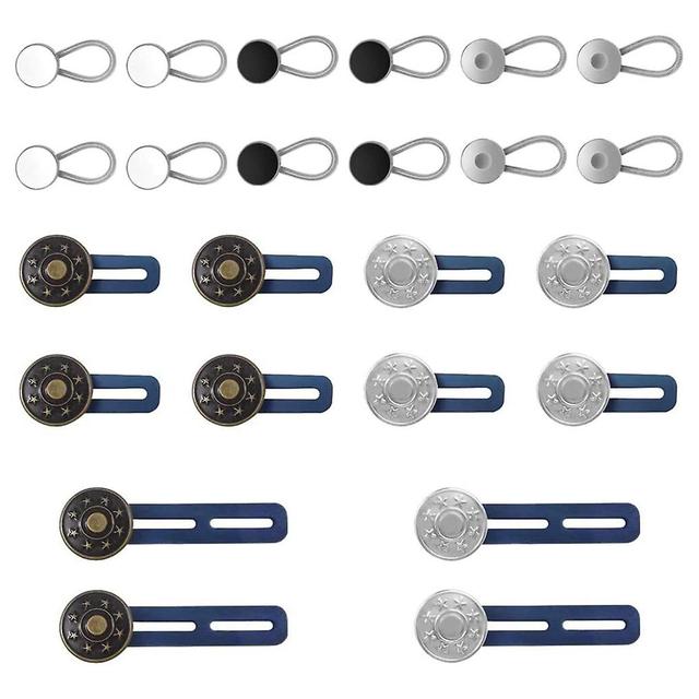 24pcs Metal Pants Extender Button Children Adults Plant Extension Adjust on Productcaster.