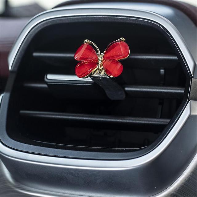 Butterfly Car Air Outlet Parfum Creatieve Auto Parfum Auto Air Conditioning Mond Parfum Clip Auto Aromatherapie Auto Accessoires on Productcaster.