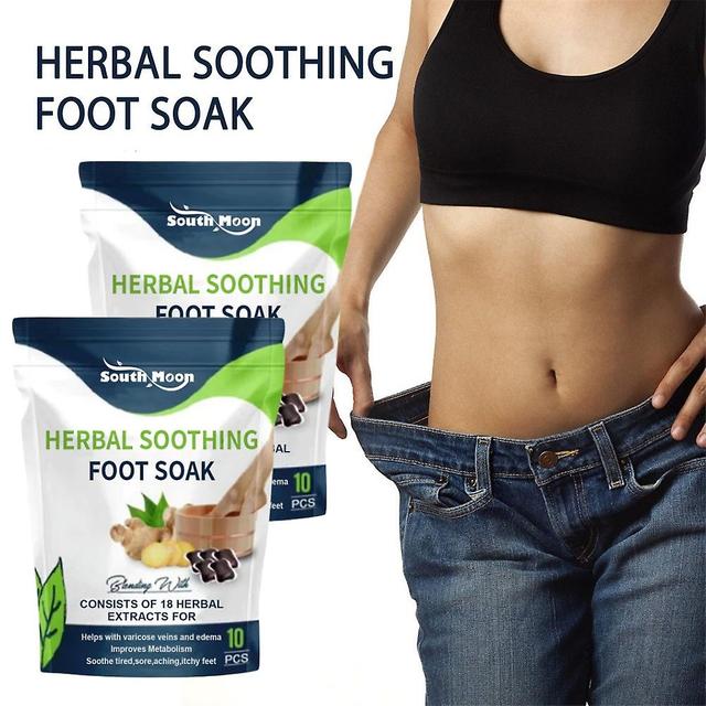 2x Herbal Detox&shaping Cleansing Foot Soak Beads,herbal Detox Cleansing Foot Soak Beads For Varicose Veins Foot New on Productcaster.