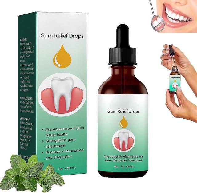 Szyskj Gum Regrowth Drops,30ml Gum Regrowth Drops,gum Disease Treatment, Natural Essential Oils Oral Gum Disease Restoration 1 Pcs on Productcaster.