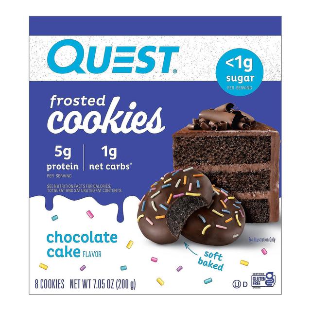 Quest ernæring protein cookie pakke, frostet sjokolade kake, 8 ea on Productcaster.