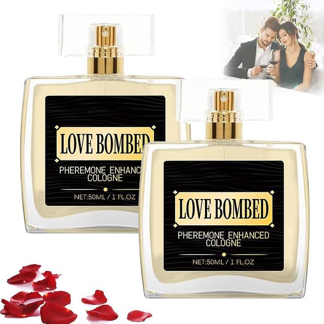 Fongwan Love Bombed - Pheromone Cologne for Men, Love Bombed Perfume Spray for Men, Pheromone Scent Hypnosis Cologne Fragrances 50ml 2PCS - 100ML on Productcaster.