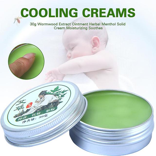 Katreu 30g Wormwood Extract Ointment Herbal Menthol Solid Cream Moisturizing Soothes on Productcaster.