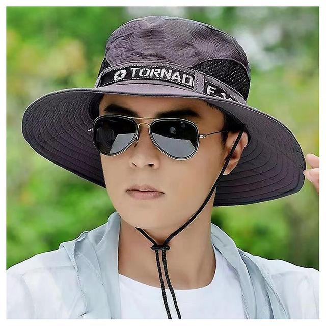 Folding Type Sun Hat Summer Breathable Sun Hat Lightweight Comfortable Visor Brown on Productcaster.