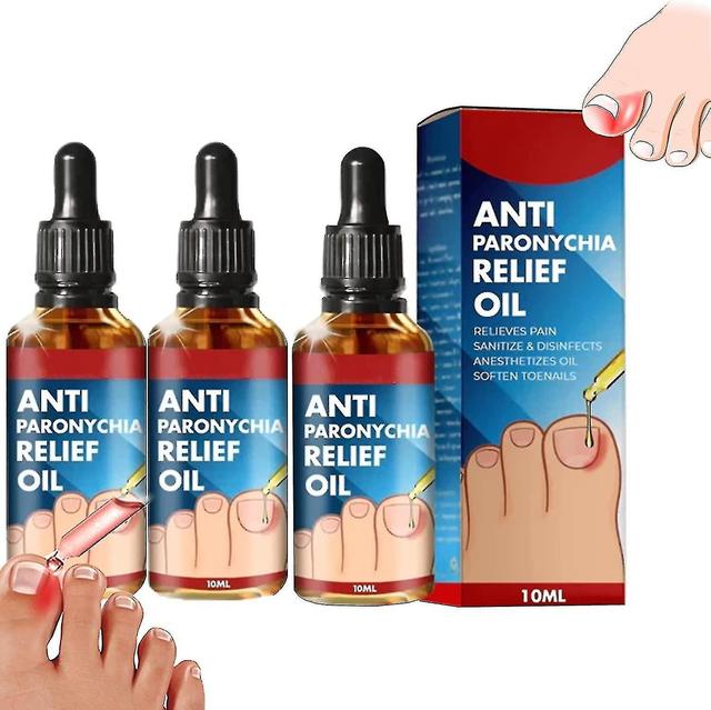 1pc Anti Paronychia Relief Oil, Ingrown Toenail Treatment, Nail Renewal Liquid For Damaged & Discoloration Nail 3packs on Productcaster.