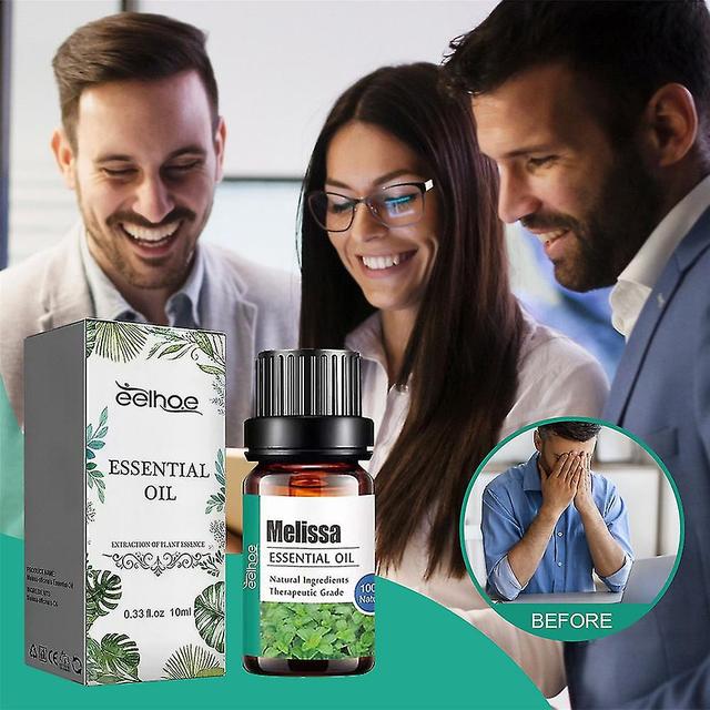 Mike Mike 1/2pcs Melissa Officinalis Essential Oil Natural Stress Reliever Improve Memory 1Pc on Productcaster.