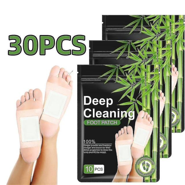 30pcs Detox Foot Patches Pads Body Toxins Feet Slimming Deep Cleansing Herbal on Productcaster.