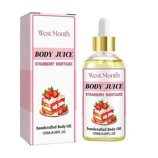 1/2/3pcs Wildplus Body Juice Oil Strawberry Shortcake, huile pour le corps fabriqués à la main pour les femmes 1pc on Productcaster.