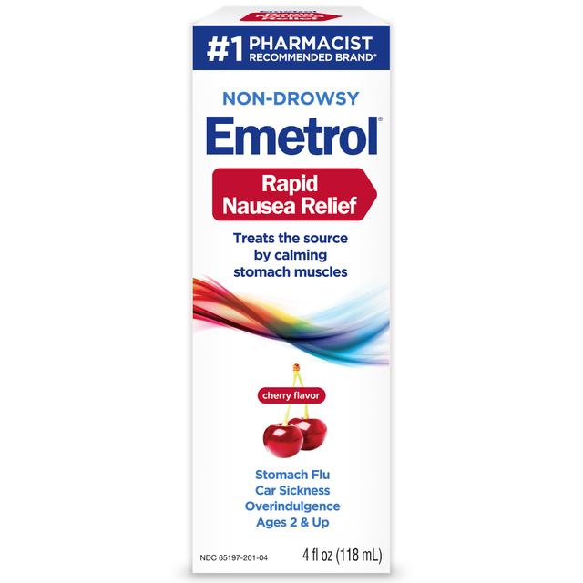 Emetrol nausea and upset stomach relief liquid medication, cherry, 4 oz on Productcaster.