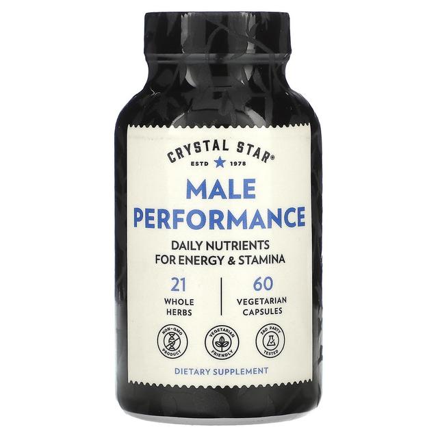 Crystal Star, Male Performance, 60 Vegetarian Capsules on Productcaster.