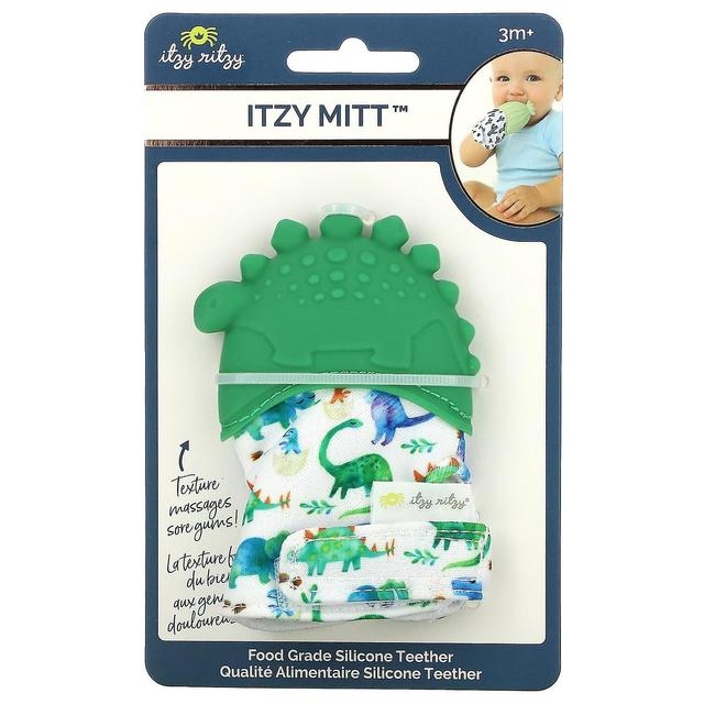 itzy ritzy, Itzy Mitt, Teether de silicone de grau alimentício, 3+ meses, Dino, 1 mordedor on Productcaster.