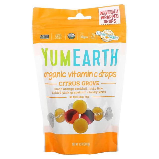 YumEarth, Organic Vitamin C Drops, Citrus Grove, 3.3 oz (93.5 g) on Productcaster.