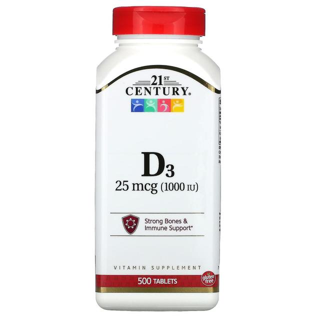 21st Century, Vitamina D3, 25 mcg (1.000 IU), 500 Compresse on Productcaster.