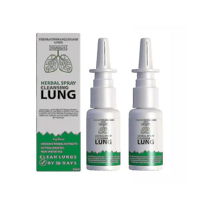 2x Pulmón Detox Herbal Cleanser Spray Para Fumadores Clara Congestión Nasal 20ml on Productcaster.