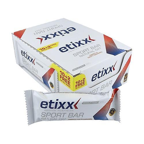 Etixx Prírodný ovos Sport Bar Caramelo 12 jednotiek po 55g on Productcaster.