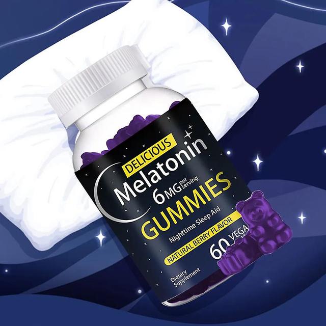 Melatonin 6mg Verbessern Sie den Schlaf Gummibärchen Immunergänzung Vitaminhormon Gummies on Productcaster.