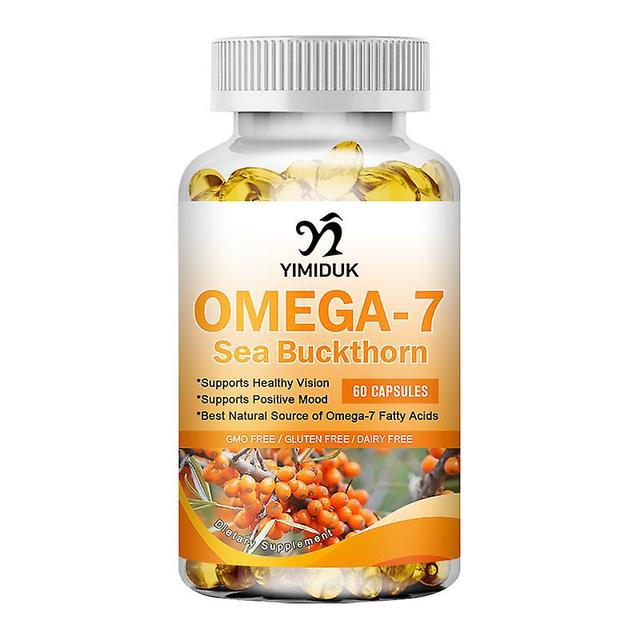 Vorallme Jewish Food Omega 7 Sea Buckthorn Oil Capsule Skin Care Soothes Gastrointestinal Tract Support Liver Health Relieve Dry Eye 1 Bottles 120pcs on Productcaster.