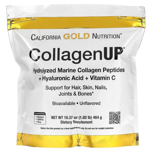 California Gold Nutrition, CollagenUP, peptidi di collagene marino idrolizzato con acido ialuronico e on Productcaster.