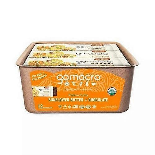 Gomacro Økologisk Macrobar Solsikke Smør Chokolade, 12 Count on Productcaster.