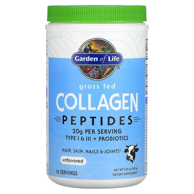 Garden of Life, Grass Fed Collagen Peptides, Unflavored, 9.87 oz (280 g) on Productcaster.