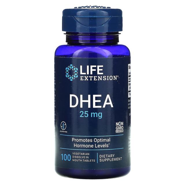 Life Extension Prolungamento della vita, DHEA, 25 mg, 100 vegetariano sciogliere in compresse di bocca on Productcaster.