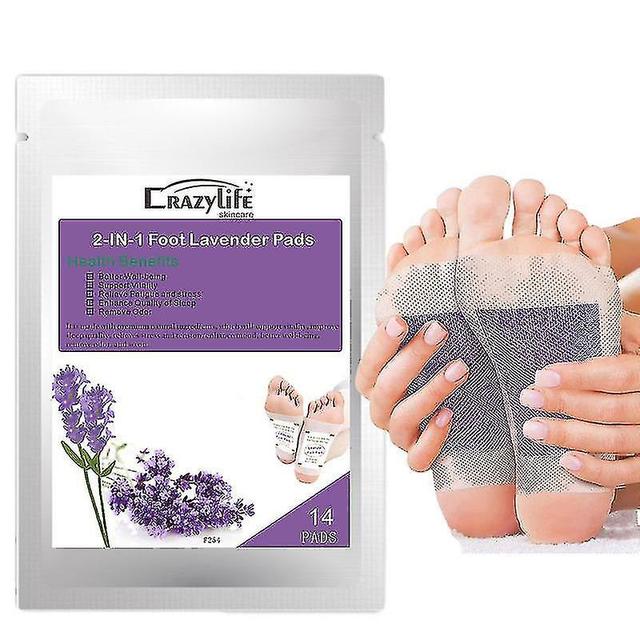 Lavender Detox Foot Patches for Stress Relief Deep Sleep Natural Herbal Toxins Cleansing Herbal Adhe on Productcaster.