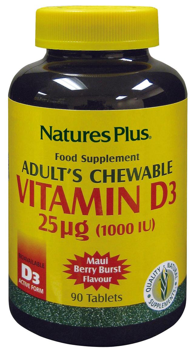 Nature's plus adult's chewable vitamin d3 1000iu 90's on Productcaster.