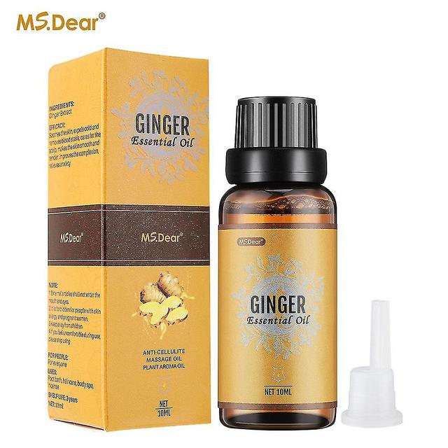 Ginger Body Slimming Massage Essential Oils Fast Lose Weight Products Fat Burn Thin Leg Waist Slim Beauty Health Hair Care on Productcaster.