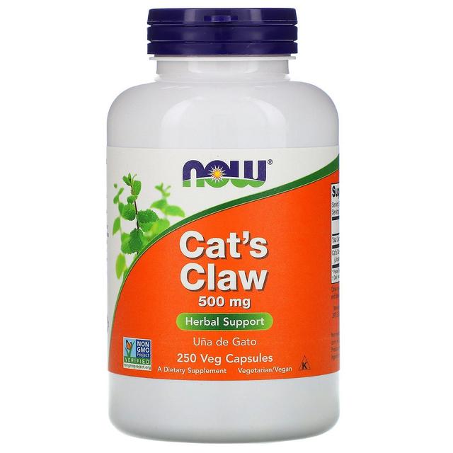 NOW Foods Agora Alimentos, Unha de Gato, 500 mg, 250 Veg Cápsulas on Productcaster.