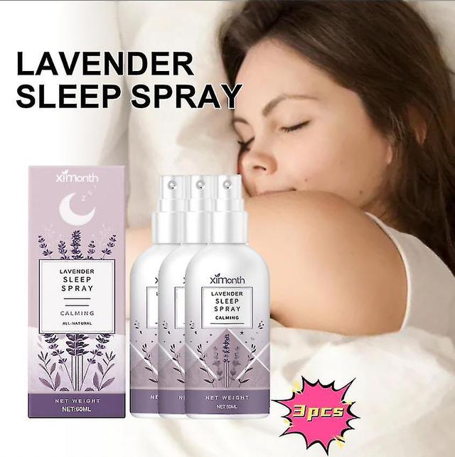 Ximonth Sleep Spray Relieves Anxiety, Fatigue, Light Sleep, Cares For Sleep, Relaxes Body And Mind, Lavender Spray Vitamins Supplementss1pcs) -GSL ... on Productcaster.