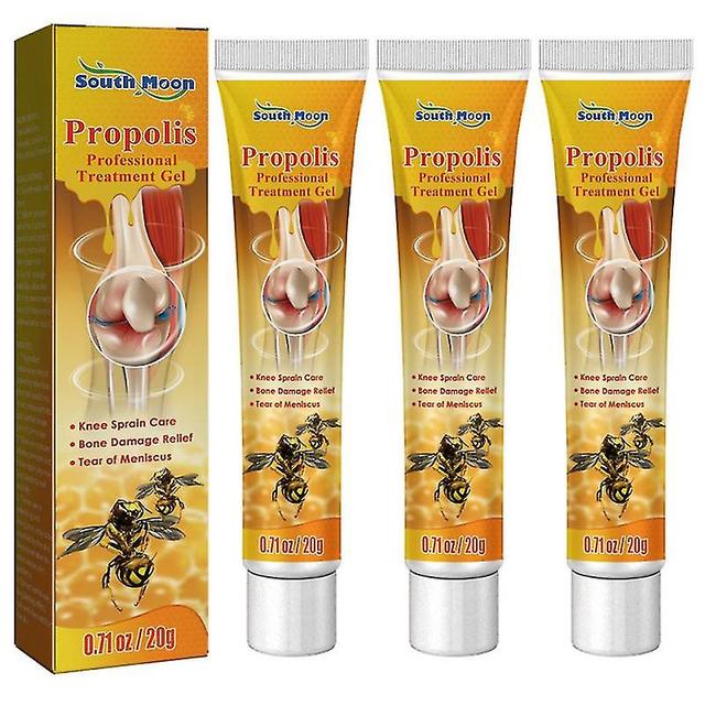 3 Stück Propolis-Behandlungsgel, neuseeländisches Bienengift-Gelenkpflegegel, Linderung von Knie-, Lenden-, Schulter- und Nackenmuskelschmerzen FF ... on Productcaster.